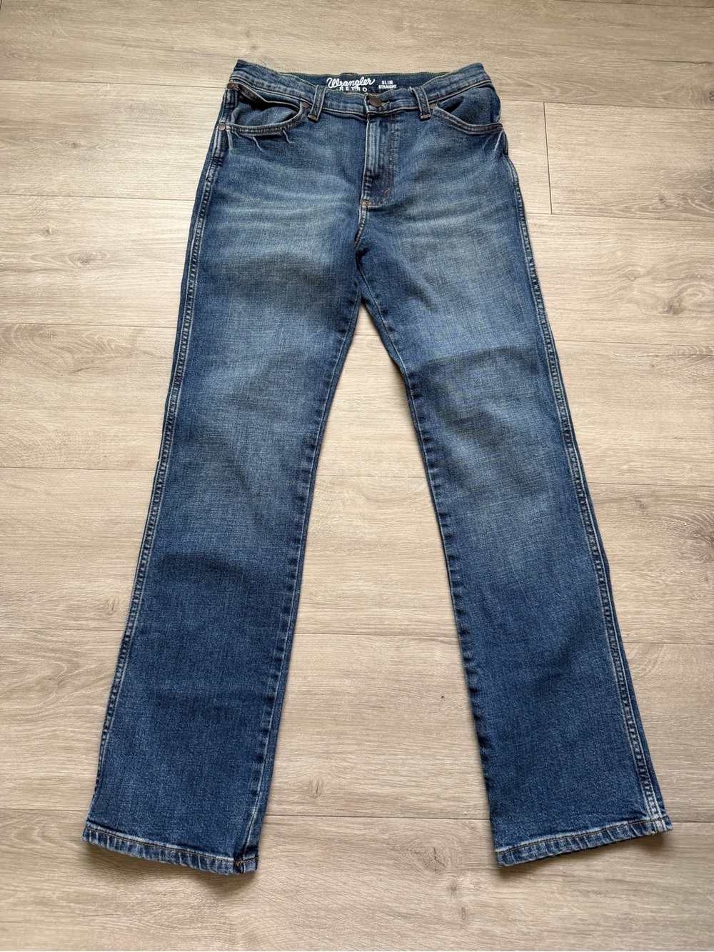 Wrangler Retro Slim Straight Boys Jeans Size 18 Slim - Detroit Wash 112